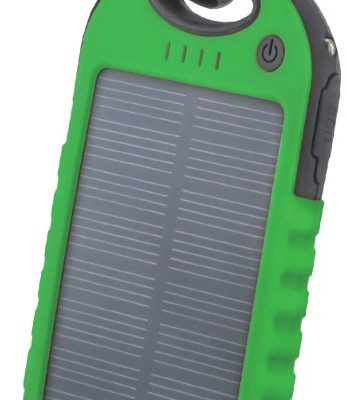 TelForceOne Power bank solarny Setty 5000 mAh zielony GSM036556