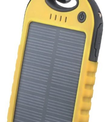 TelForceOne Power bank solarny Setty 5000 mAh żółty GSM036557