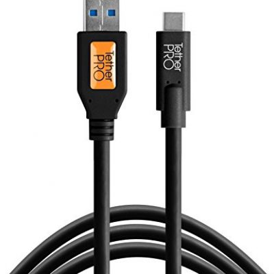Tether Tools tetherpro USB 3.0 z USB-C, 4,6 m CUC3215-BLK