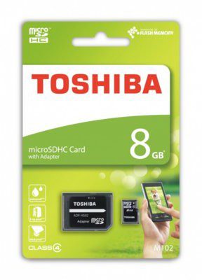 Toshiba microSDHC Class 4 8GB + adapter (THN-M102K0080M2)