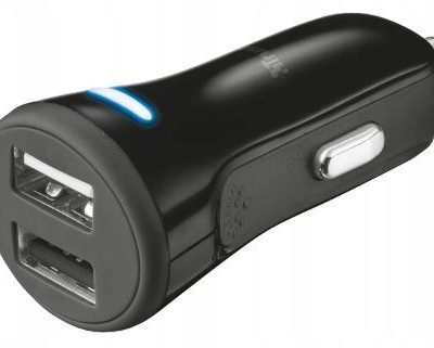 Trust Ładowarka samochodowa 20W 2xUSB Czarny