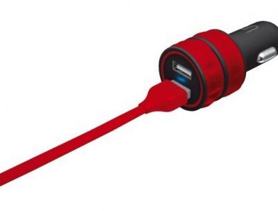 Trust UrbanRevolt 10W Car Charger with 2 USB ports - red 1_484755