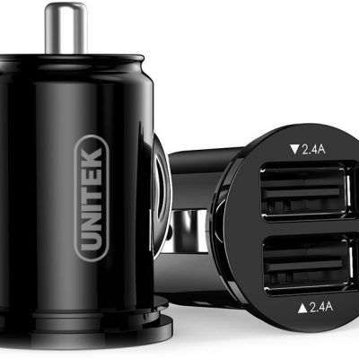 Unitek Mała Ładowarka samochodowa 4.8A 2USB Szybka