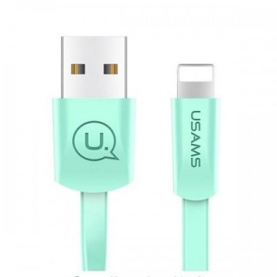 USAMS Kabel plaski U2 US-SJ199 Lightning 1,2m zielony