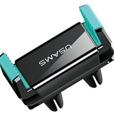 USAMS Uchwyt do kratki wentylacyjnej Air Vent Dual Clip czarno-zielony US-ZJ045 AJUSAWOUSA00417
