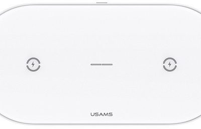 USAMS USAMS Ładowarka indukcyjna 10W Dual Biała CD120JN01