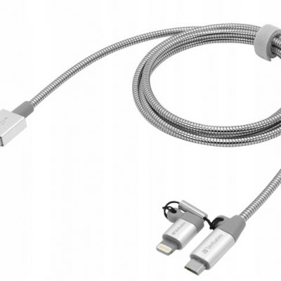 Verbatim Kabel Lightning Micro Usb 1metr Dane