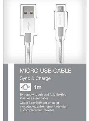 Verbatim Kabel USB USB A > Micro USB M/M srebrny 1m 48862 48862
