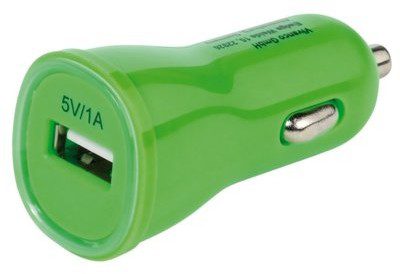 VIVANCO Ładowarka samochodowa 1xUSB 1A Zielony Rozłóż zakup na 10 rat 1xUSB 1A Zielony