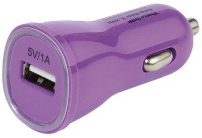 VIVANCO Ładowarka samochodowa 5V/1A Purpurowy Rozłóż zakup na 10 rat 5V/1A Purpurowy