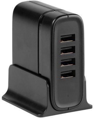 Vivanco Ładowarka sieciowa 38825 Ładowarka biurkowa 4xUSB 3A 40W+ 40 zł na dzień dobry w Klubie MediaMarkt ! 38825 Ładowarka biurkowa 4xUSB 3A 40W
