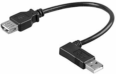 Wentronic Kabel USB 2.0 (A wtyczka lewa do gniazda A) 0,3 m Czarny