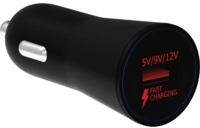 WG Ładowarka samochodowa QC 3.0 Fast Charger Czarna+ 40 zł na dzień dobry w Klubie MediaMarkt ! QC 3.0 Fast Charger Czarna