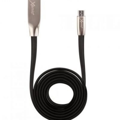 Xenic USB-MICRO USB 1,2M metalowe końcówki czarny
