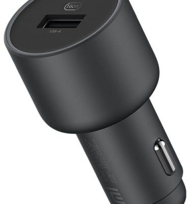 Xiaomi Ładowarka samochodowa Xiaomi CC07ZM 100W 5A USB-C USB-A, czarna 6934177722271