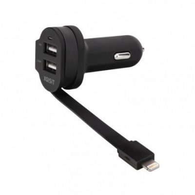 Xqisit Dual Car Charger 6A lightning