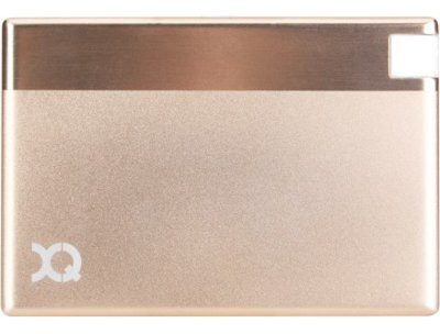 XQISIT PowerBank PB 1350 mAh Ultra Slim microUSB Złoty