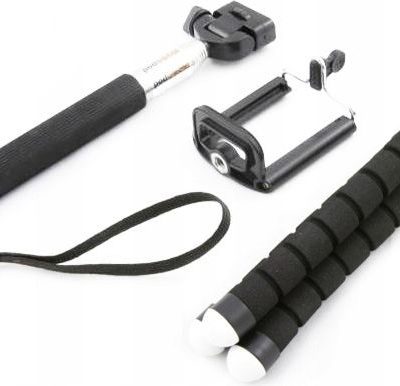 XREC Selfie stick Zestaw Selfie 3w1 Statyw Elastyczny Wysięgnik Uchwyt Na Telefon Sartfon SB3044