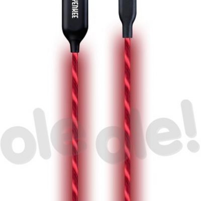 YENKEE kabel USB typ-C LED 1m czerwony 35053492