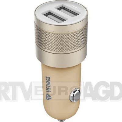 YENKEE ładowarka samochodowa 2x USB 4,8A złoty 30014756