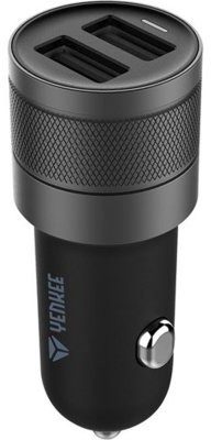 YENKEE Ładowarka samochodowa DUAL USB YAC 2048BK,4.8A 12/24 V