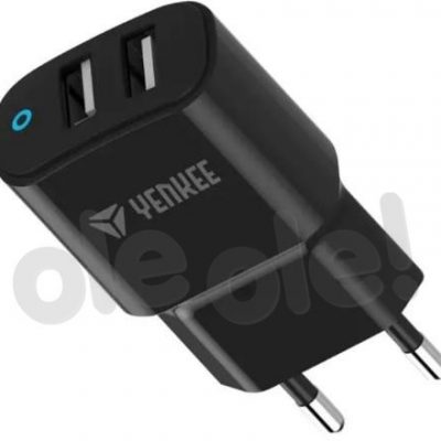 YENKEE ładowarka sieciowa 2x USB czarny 30017823