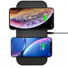 Zens Ładowarka bezprzewodowa Zens Dual Fast Aluminium 2x 10W ZEDC04B, czarna 8438476143211