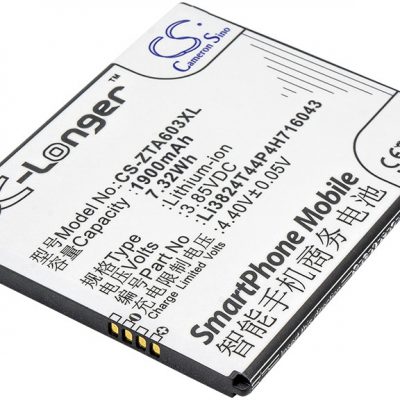 ZTE Blade A520 Li3824T44P4H716043 2400mAh 9.24Wh Li-Ion 3.85V Cameron Sino) CS-ZTA603XL