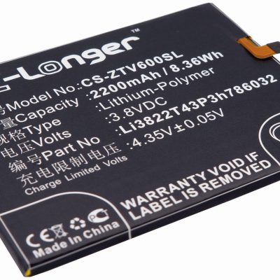 ZTE Blade D6 Li3822T43P3h786032 2200mAh 8.36Wh Li-Polymer 3.8V Cameron Sino) CS-ZTV600SL
