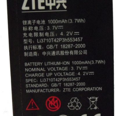 ZTE Nowa Oryg Bateria T100 108 Racer X850 Telstar